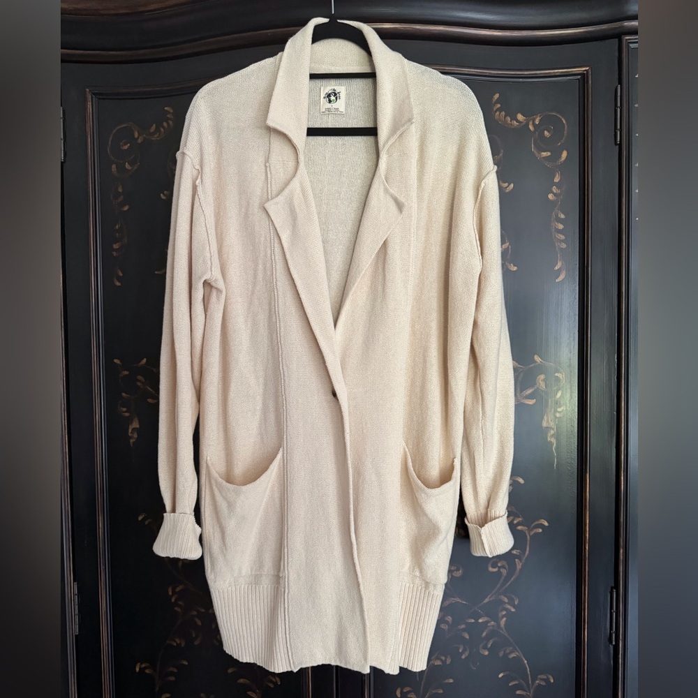 We The Free off white Sweater Coat sz S. NWOT